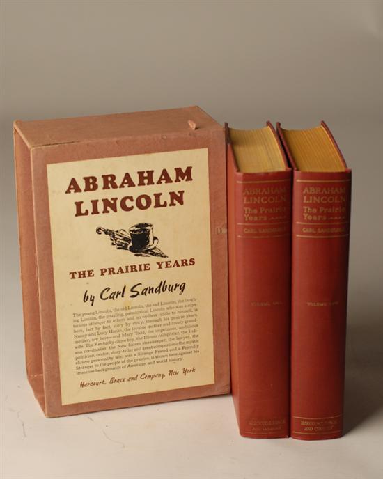 Appraisal: Carl Sandburg Abraham Lincoln the Prairie Years vol hardcover publisher