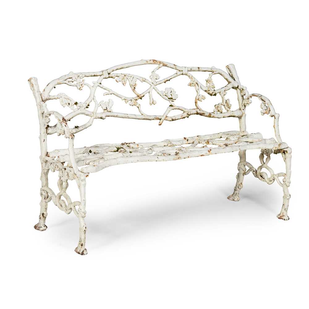 Appraisal: VICTORIAN CAST-IRON 'SERPENT AND TWIGS' GARDEN BENCH ATTRIBUTED TO COALBROOKDALE