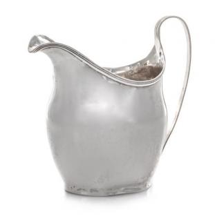 Appraisal: A George III Silver Creamer Peter Ann Bateman London of