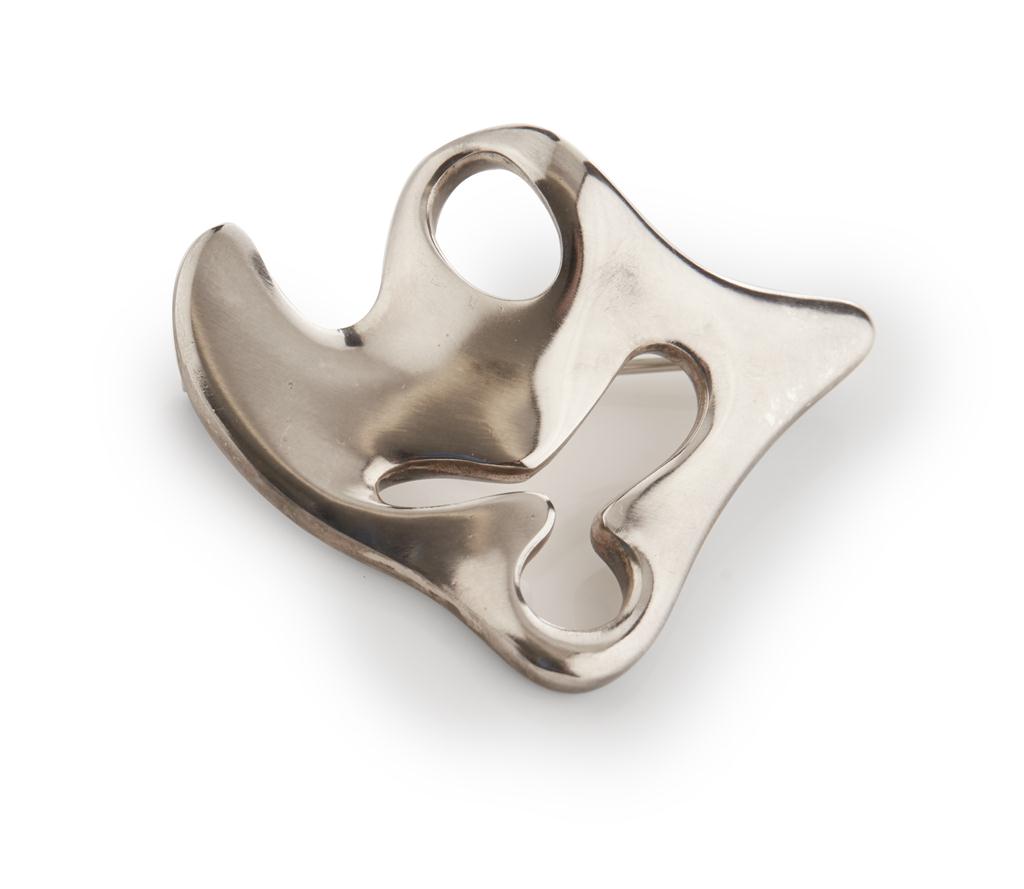 Appraisal: HENNING KOPPEL - FOR GEORG JENSEN ABSTRACT STERLING 'SPLASH' BROOCH