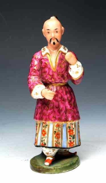 Appraisal: A RUSSIAN PORCELAIN FIGURE OF A CHINAMAN circa possibly Popov