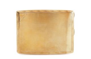 Appraisal: Ladies k Yellow Gold w k Wash Cigarette Case Continental