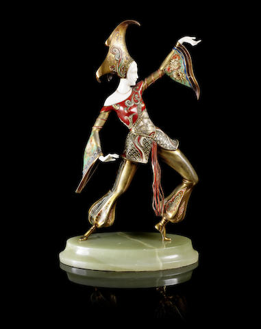 Appraisal: Gerdago - 'Exotic Dancer' a Bronze and Ivory Figure of