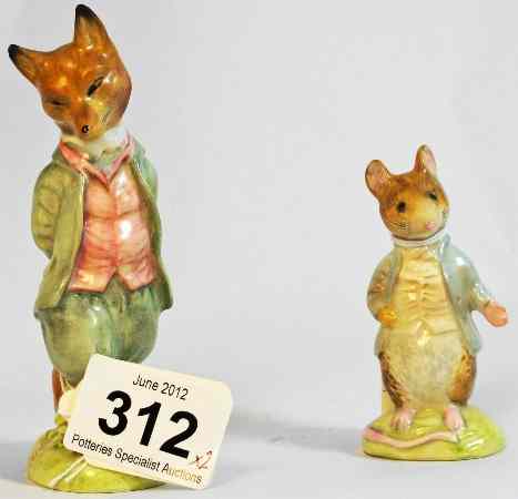 Appraisal: Beswick Beatrix Potter Figures Foxy Whiskered Gentleman and Johnny Town