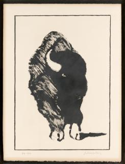 Appraisal: FRITZ SCHOLDER American FRITZ SCHOLDER American - Buffalo Lithograph Signed