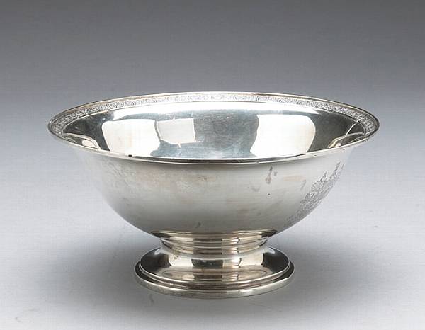 Appraisal: Property from a private collection Alameda CA Plain pedestal bowl