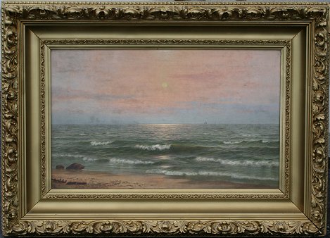 Appraisal: KEANE Wm American th th C American School Coastal Sunset