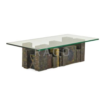 Appraisal: PAUL EVANS - PAUL EVANS STUDIO Skyline coffee table New