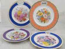 Appraisal: Three R H S Flower show plates and together with