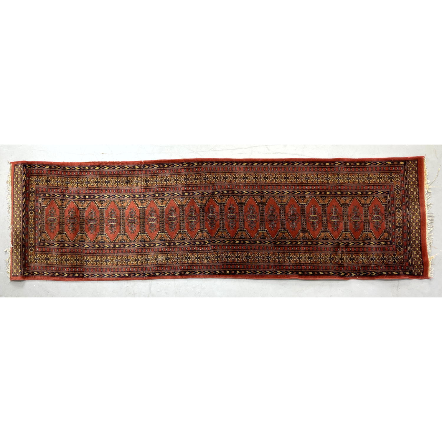 Appraisal: ' x ' Bokhara Runner oriental carpet Dimensions H inches