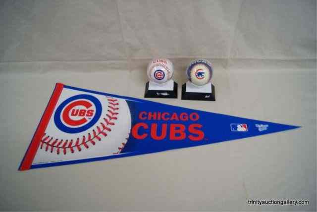 Appraisal: Chicago Cubs Baseball Pennant CollectiblesThis is for Major League Baseball