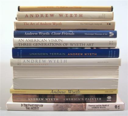 Appraisal: vols Andrew Wyeth - Monographs Exhibition Catalogues Christiana's World Boston