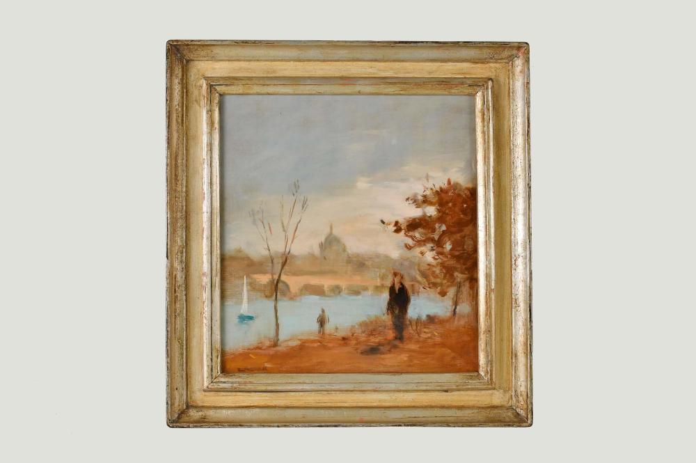 Appraisal: SEYMOUR RENENICK AMERICAN - PAINTINGSchuylkill River Signed Renenick l l