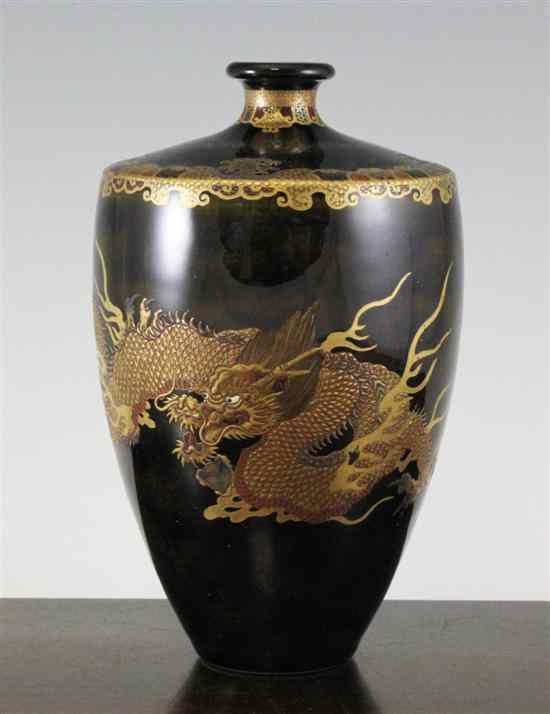 Appraisal: A Japanese Satsuma pottery vase by Kinkozan Meiji period -