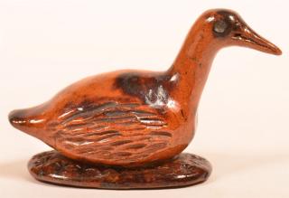 Appraisal: Pennsylvania th Century Bird Figural Rattle Pennsylvania th Century Mottle