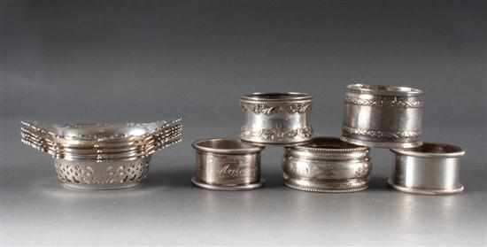 Appraisal: Group of American sterling silver table articles including Gorham individual