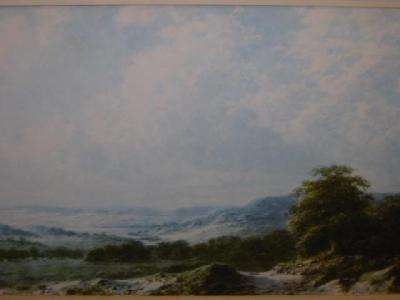 Appraisal: ENGLISH SCHOOL th Century Extensive Landscape indistinctly signed watercolour and