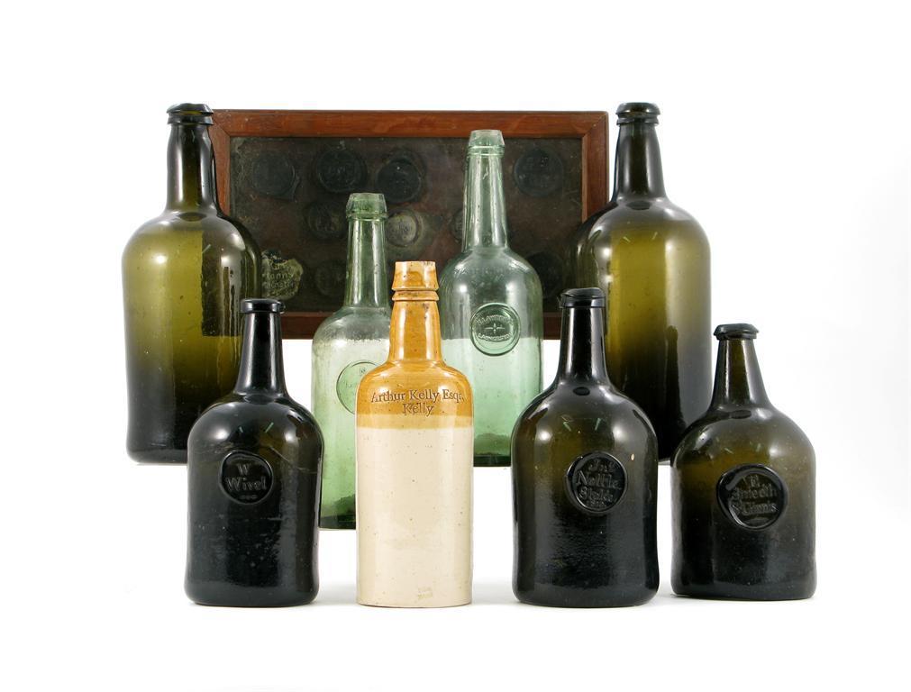 Appraisal: Five sealed wine bottles