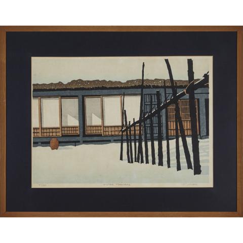 Appraisal: Ted Colyer b WINTER TAKAYAMA AND ISHIGAKI Woodblock print colour