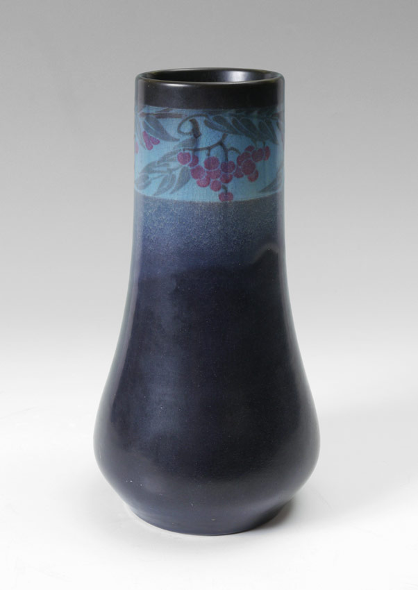 Appraisal: ROOKWOOD VASE SIGNED LORINDA EPPLY Deep blue ground with band