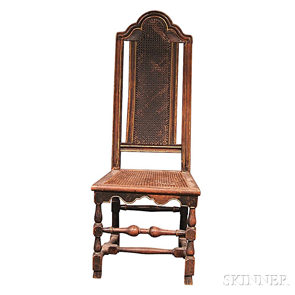 Appraisal: Jacobean Caned Side Chair England late th early th century