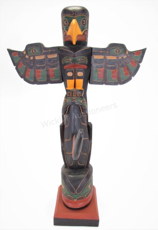 Appraisal: Pacific Northwest Indian Totem Pole made by Harold Alfred of