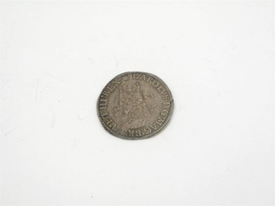 Appraisal: Charles I - Aberystwyth - Sixpence mm open book crowned