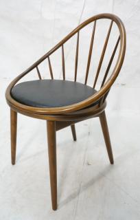 Appraisal: PEPPLER SELIG Modernist Walnut Side Chair Elegan PEPPLER SELIG Modernist