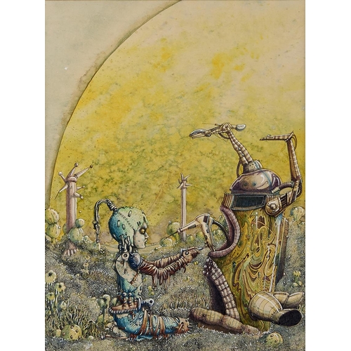 Appraisal: John Blanche - - Fantasy I illustrations two pen ink