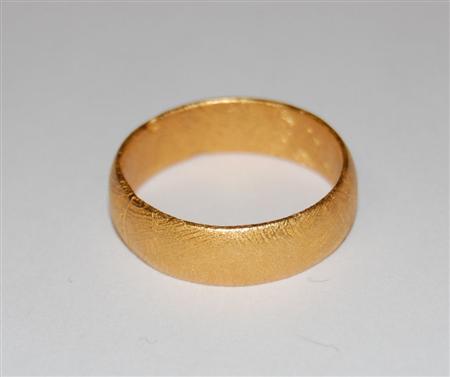 Appraisal: Gibeon ring gold plated wedding band mm diameter