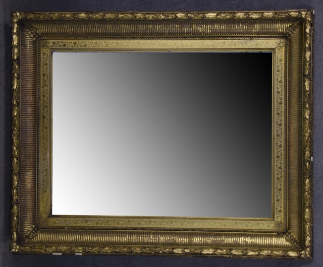 Appraisal: Ornate Carved Moulded Gilt Frame th century Foliate surround and