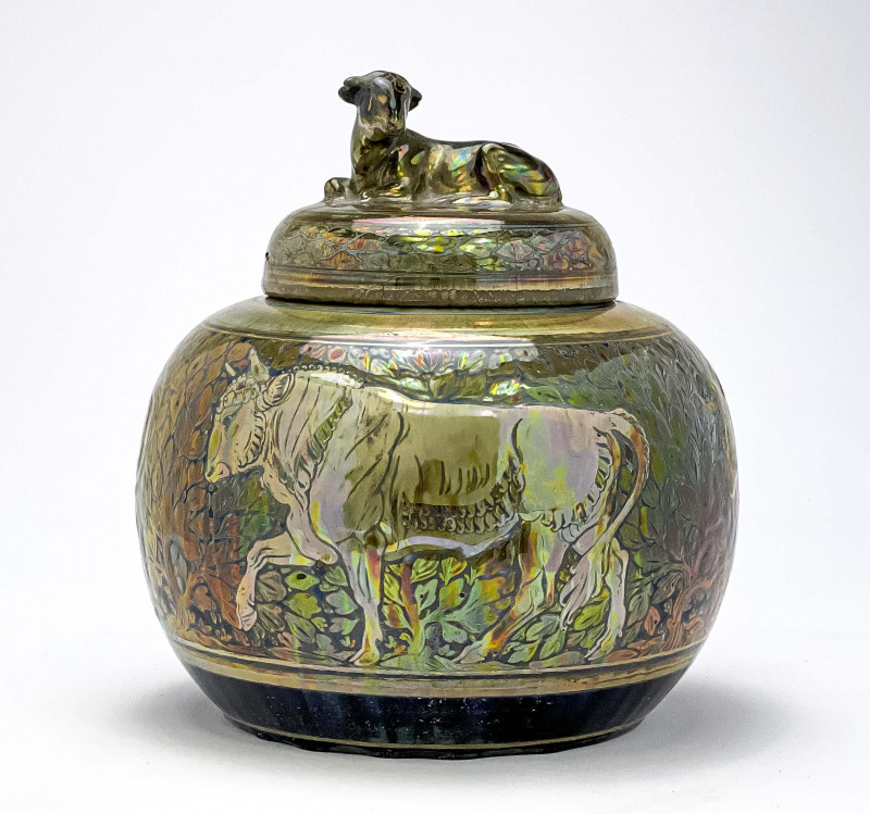 Appraisal: Richard Joyce for Pilkington XX Royal Lancastrian Ginger Jar and