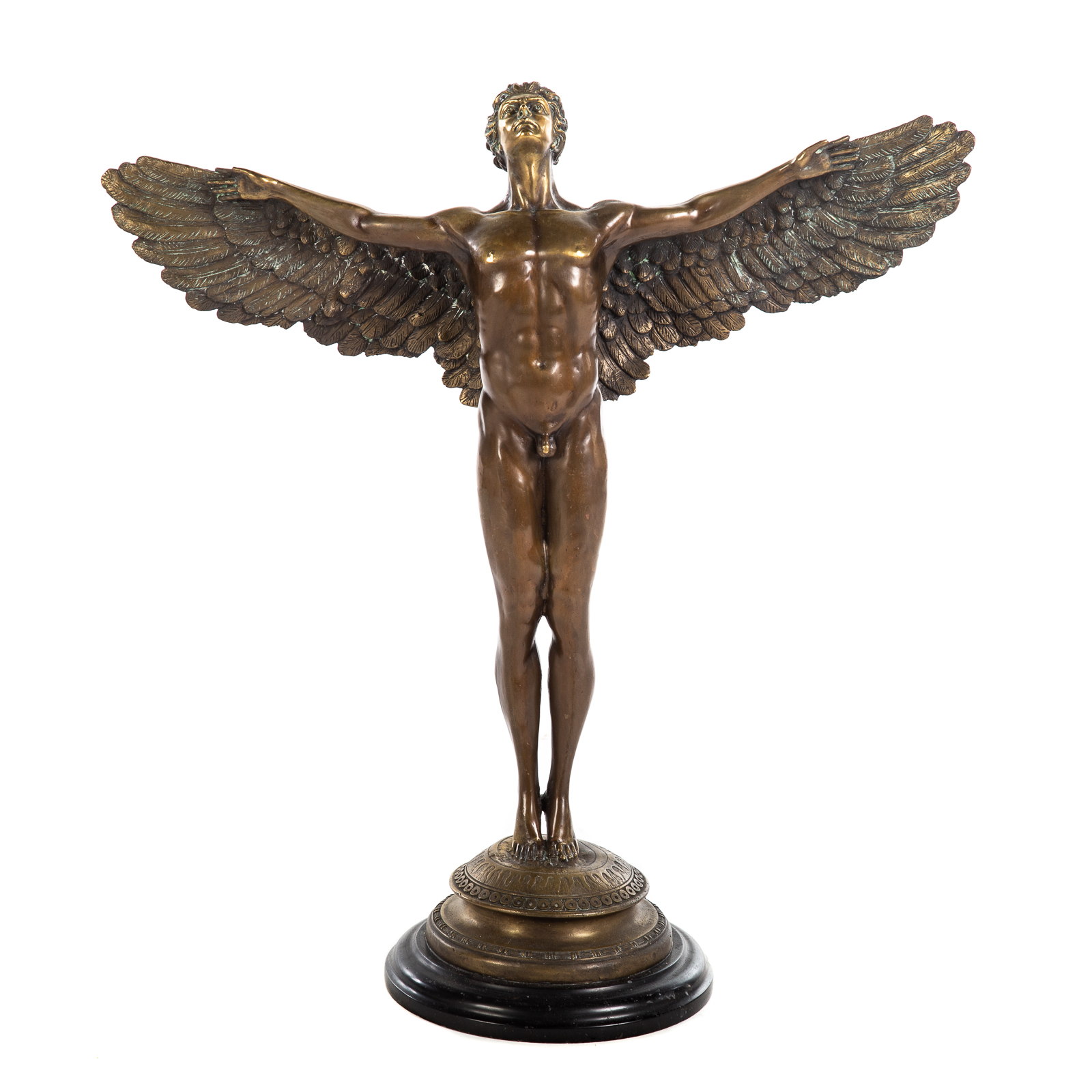 Appraisal: CLASSICAL STYLE BRONZE OF ICARUS Standing figure of ill fated