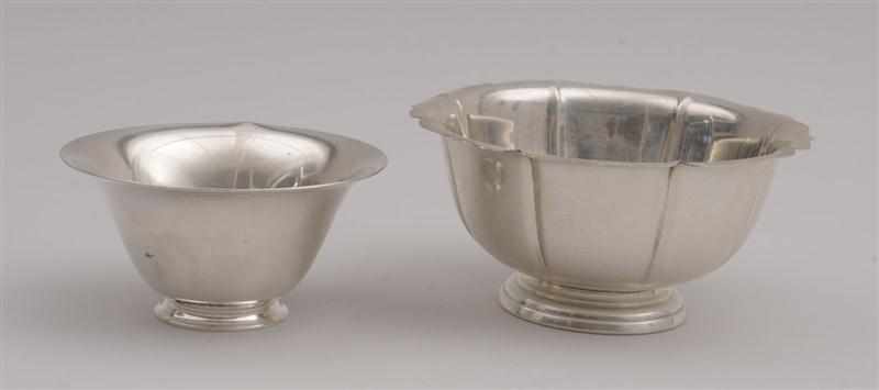 Appraisal: TIFFANY CO MONOGRAMMED SILVER BOWL AND A RAIMOND BOWL The