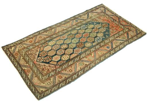 Appraisal: ORIENTAL RUG Hamadan Multiple borders and a medallion ground Faded