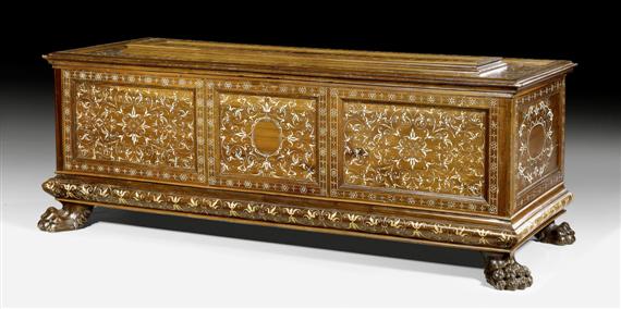 Appraisal: A CHEST called cassone Baroque and later northern Italy Walnut