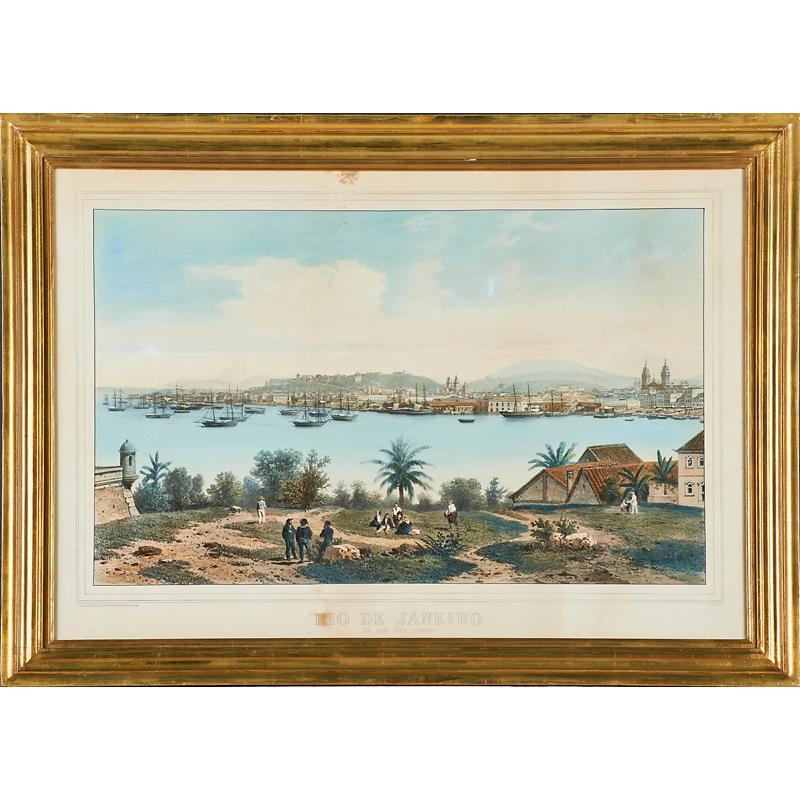 Appraisal: CICERI BENOIST RIO DE JANEIRO ENGRAVING Lithograph in colors Da