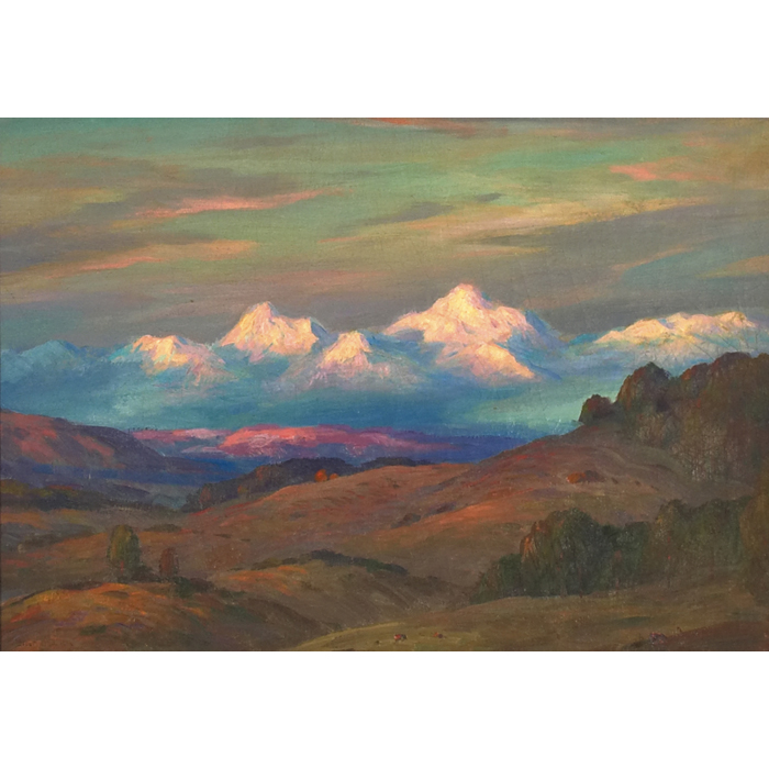 Appraisal: Eliot Candee Clark American - Snow-capped Mountains c oil on