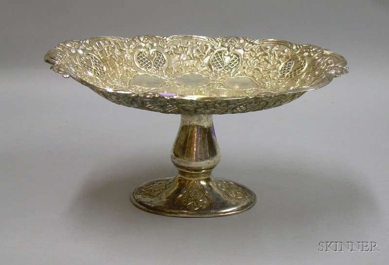 Appraisal: Middle Eastern Silver Compote th century