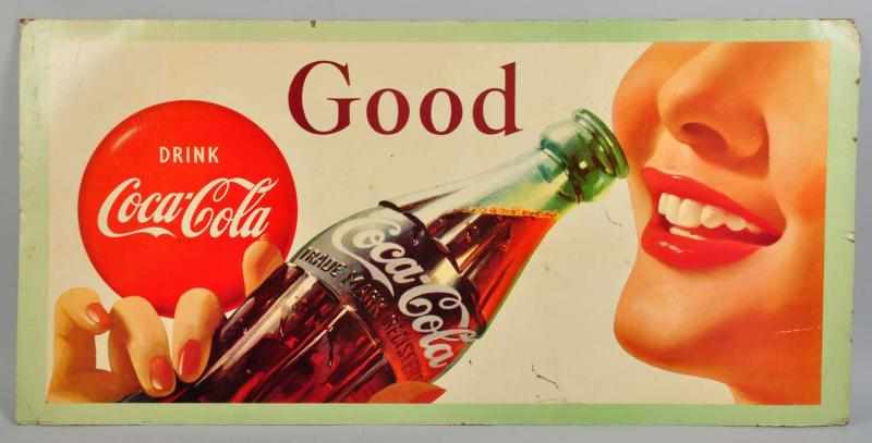 Appraisal: Cardboard Coca-Cola Truck Poster s Some general bends puckers marks