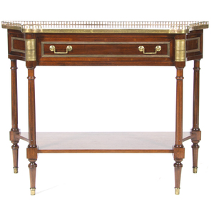 Appraisal: A Directoire Style Gilt Metal Mounted Mahogany Console Desserte th