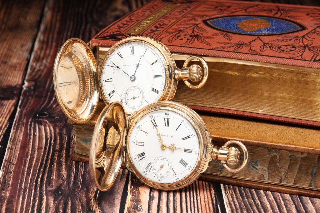 Appraisal: TWO COLUMBUS WATCH CO HUNTING CASE WATCHES American late th