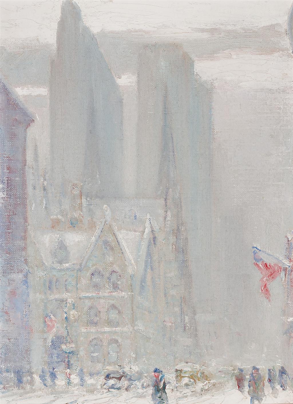 Appraisal: JOHANN BERTHELSEN American - st St Looking West Rockefeller Center