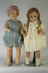 Appraisal: DOLLS - Lot of two unmarked 's composition one with