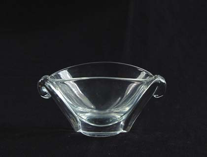 Appraisal: STEUBEN DECORATIVE BOWL Beautiful crystal bowl has applied contemporary design