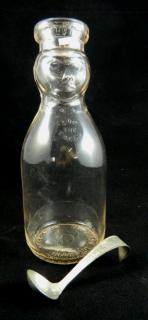 Appraisal: Dairy- Cream Top Figural bottle 'The Cream Bott Co Inc