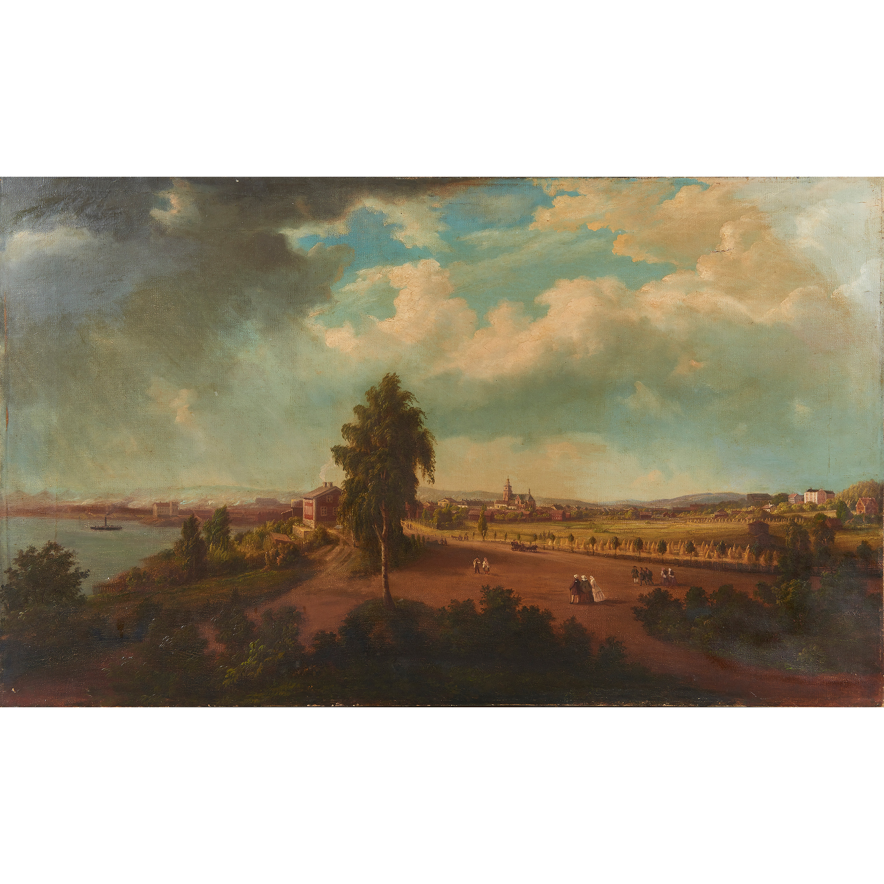 Appraisal: PAINTING ALEXANDER ROBERTSON Alexander Robertson American - View of Albany