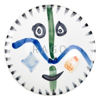 Appraisal: PABLO PICASSO MADOURA Plate Face no Condition Report