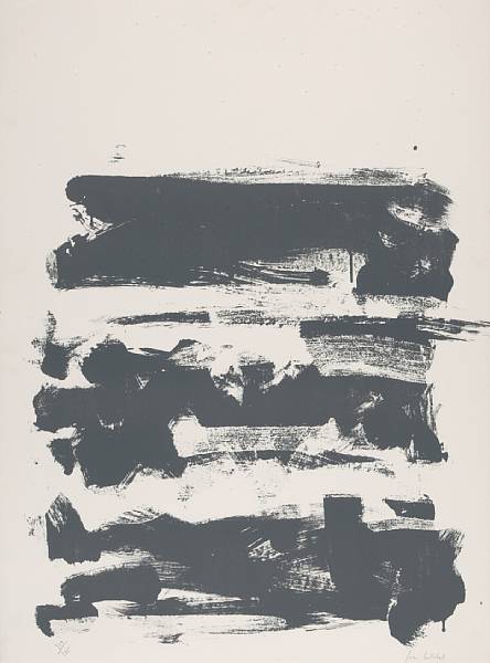 Appraisal: Joan Mitchell American - Untitled from Field Series Lithograph printed