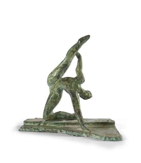 Appraisal: IVOR ABRAHAMS BRITISH B MAQUETTE FOR SPRING Bronze with green